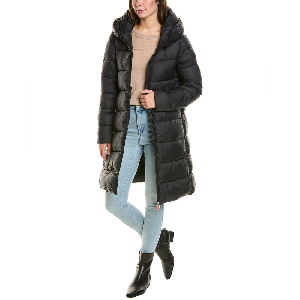NWT Save The Duck Dark Chocolate Puffer Coat with Hood - XL